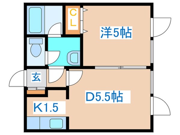 フォレスト南１０条壱番館の物件間取画像